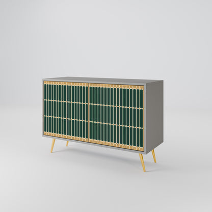 ILUSION GATE 2-Door Sideboard in Grey Finish