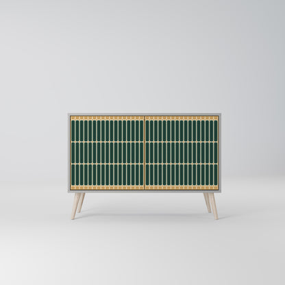 ILUSION GATE 2-Door Sideboard in Grey Finish