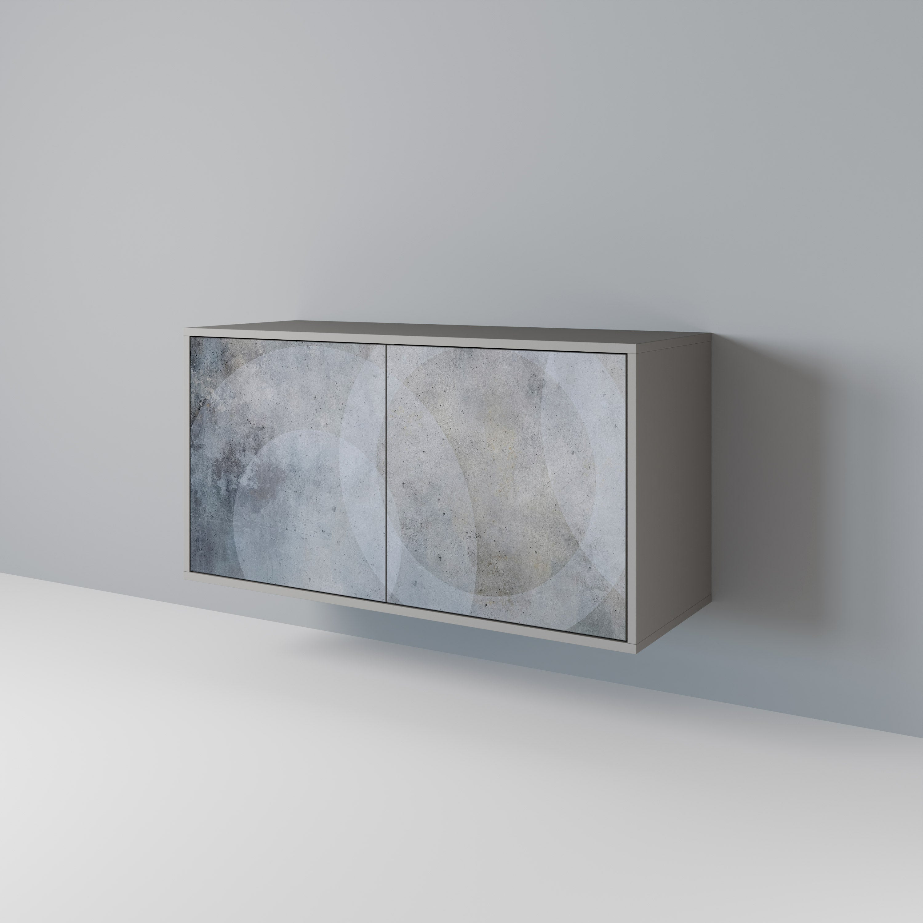 MUTED ARC 2-Door Sideboard in Grey Finish
