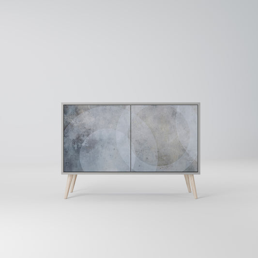 MUTED ARC 2-Door Sideboard in Grey Finish