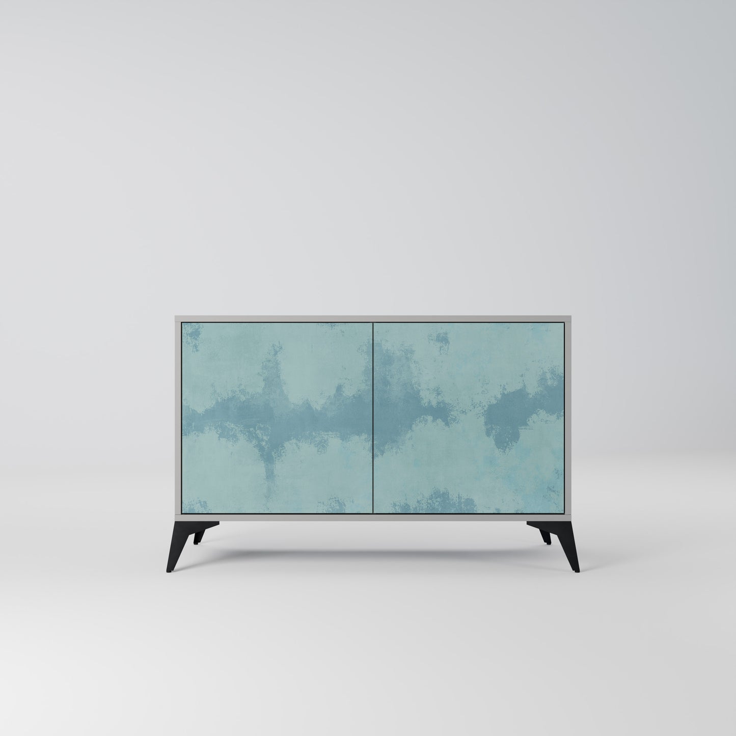 SKY WASH 2-Door Sideboard in Grey Finish