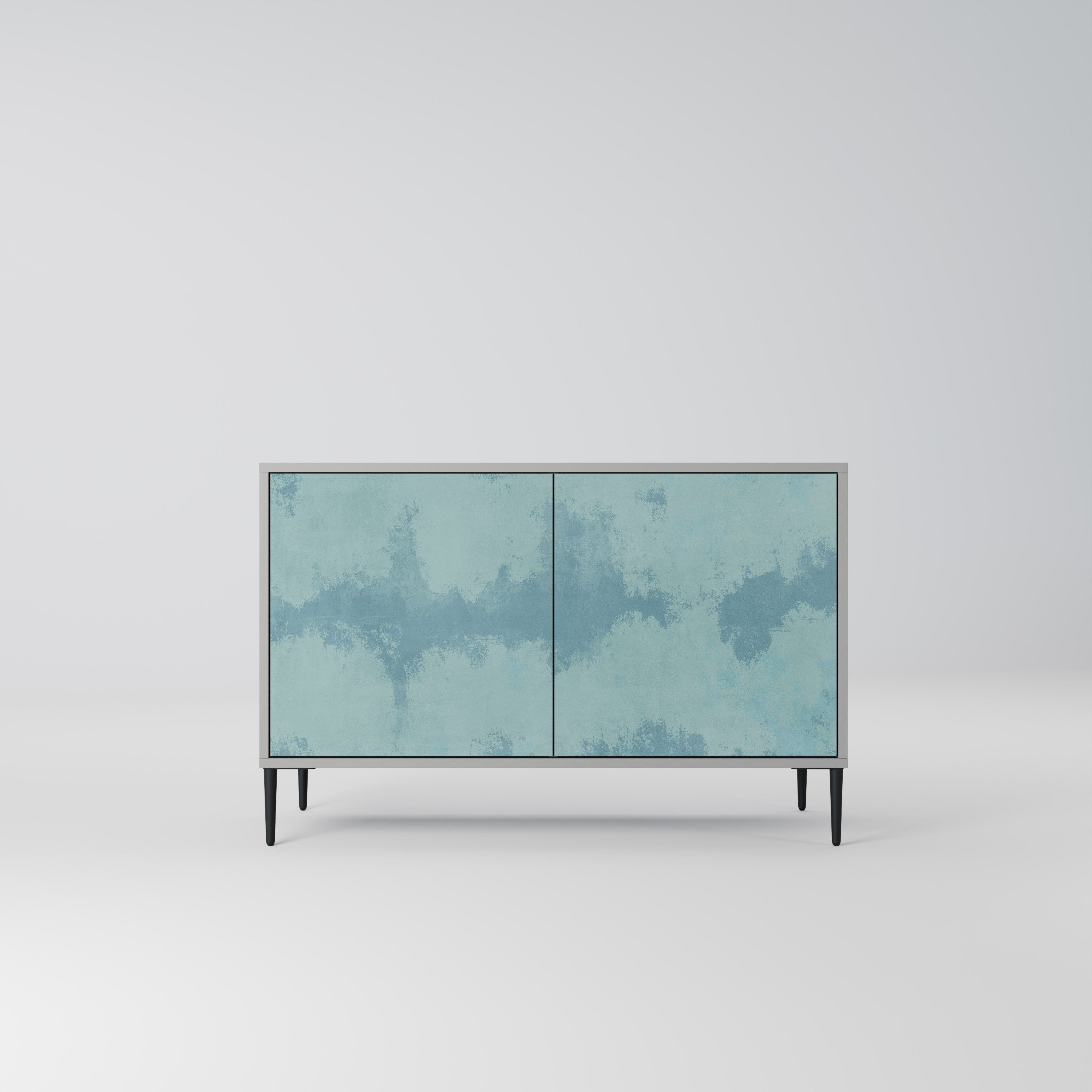 SKY WASH 2-Door Sideboard in Grey Finish