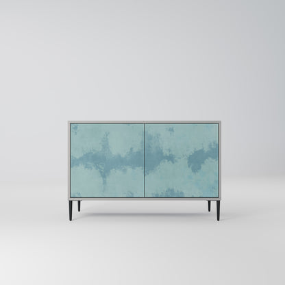 SKY WASH 2-Door Sideboard in Grey Finish