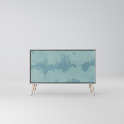 SKY WASH 2-Door Sideboard in Grey Finish