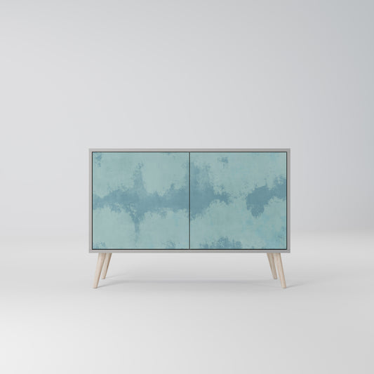 SKY WASH 2-Door Sideboard in Grey Finish