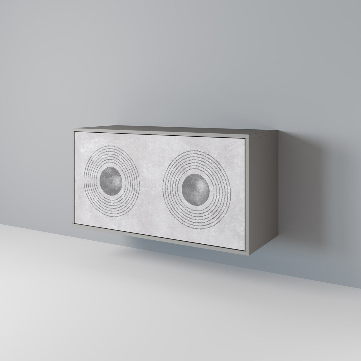 SOLID CIRCLES Skänk med två dörrar
