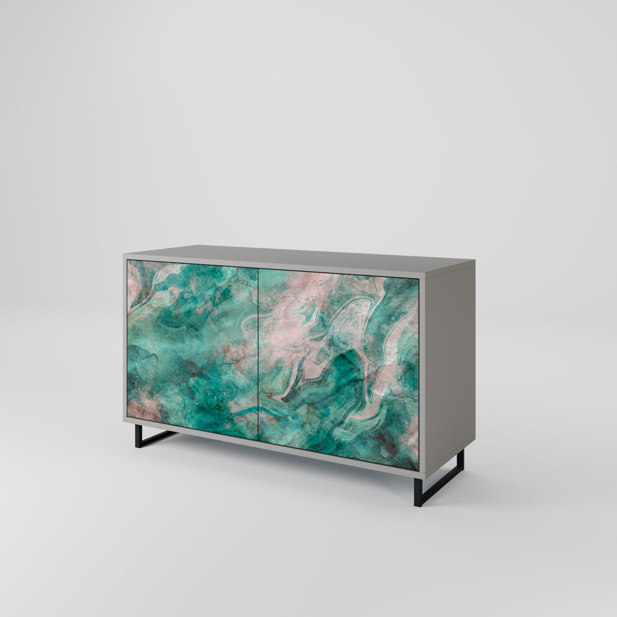 ABSTRACT ALCHEMY Skänk med två dörrar