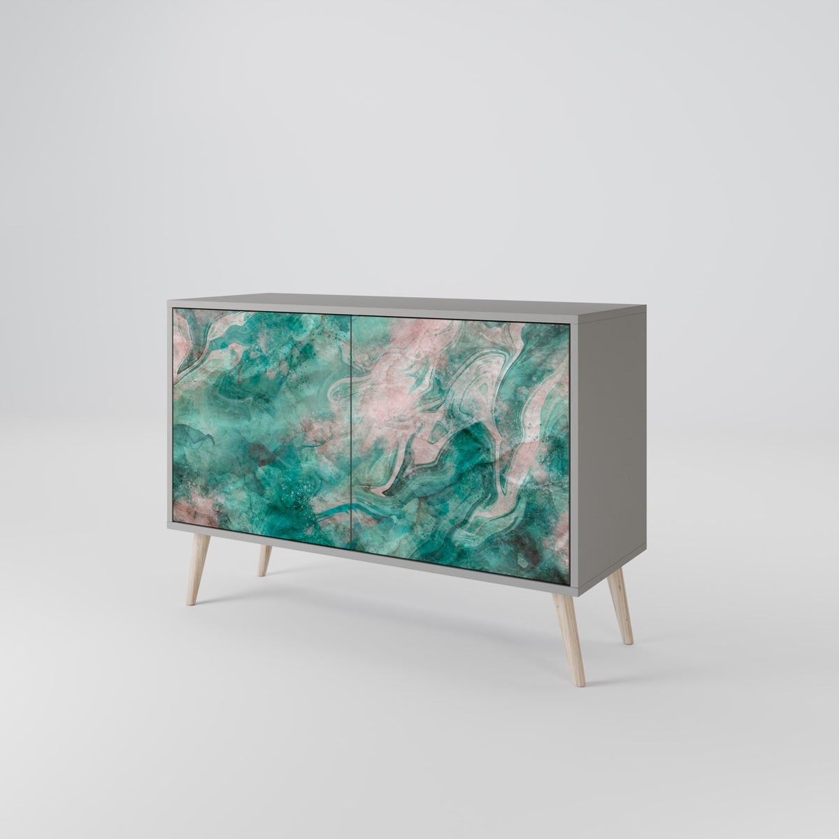 ABSTRACT ALCHEMY Skänk med två dörrar