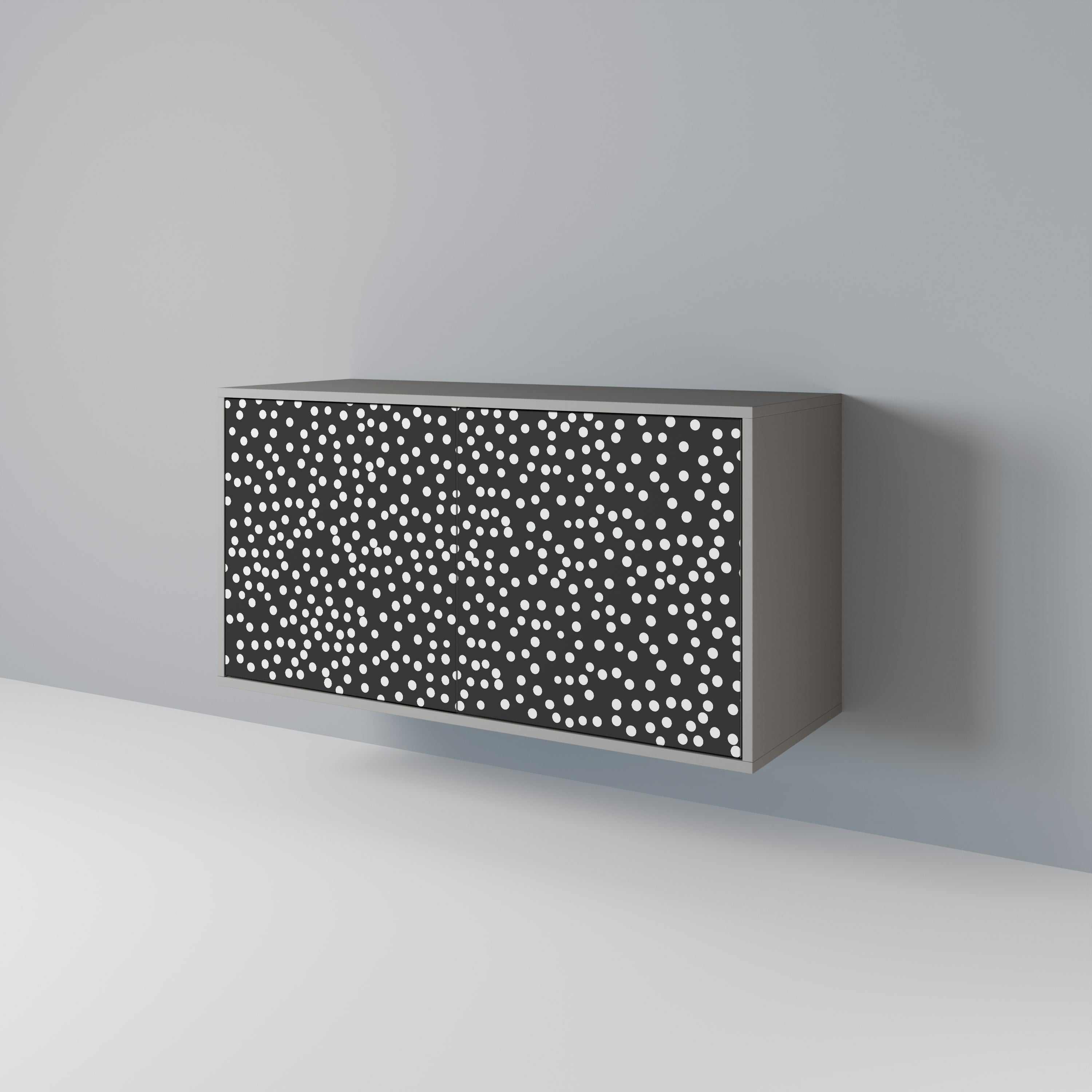 BLINDING LIGHTS 2-Door Sideboard in Grey Finish