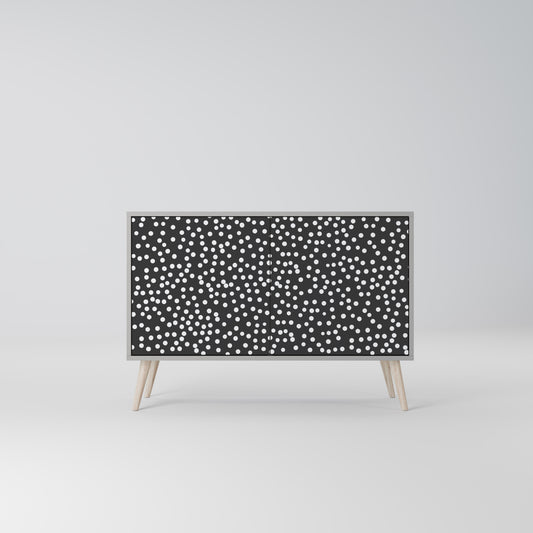 BLINDING LIGHTS 2-Door Sideboard in Grey Finish