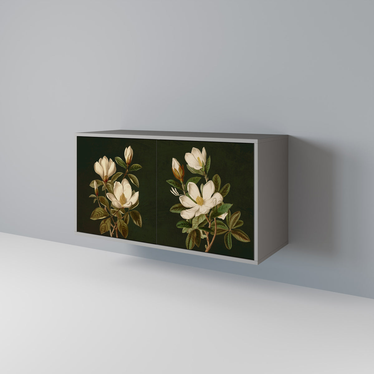 FLORAL NOIR Skänk med två dörrar