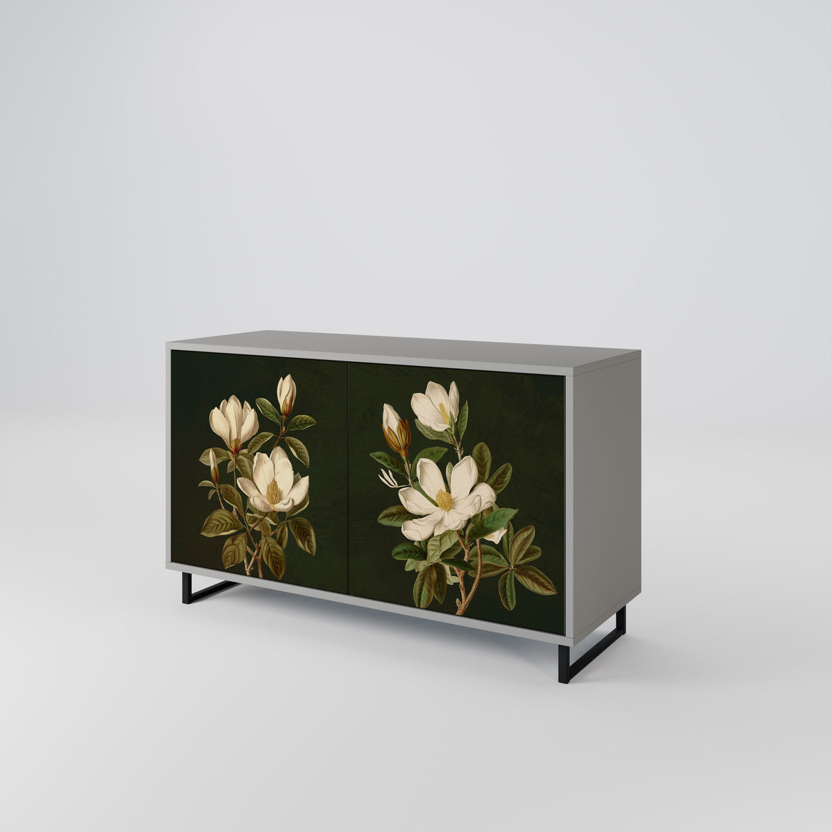 FLORAL NOIR Skänk med två dörrar