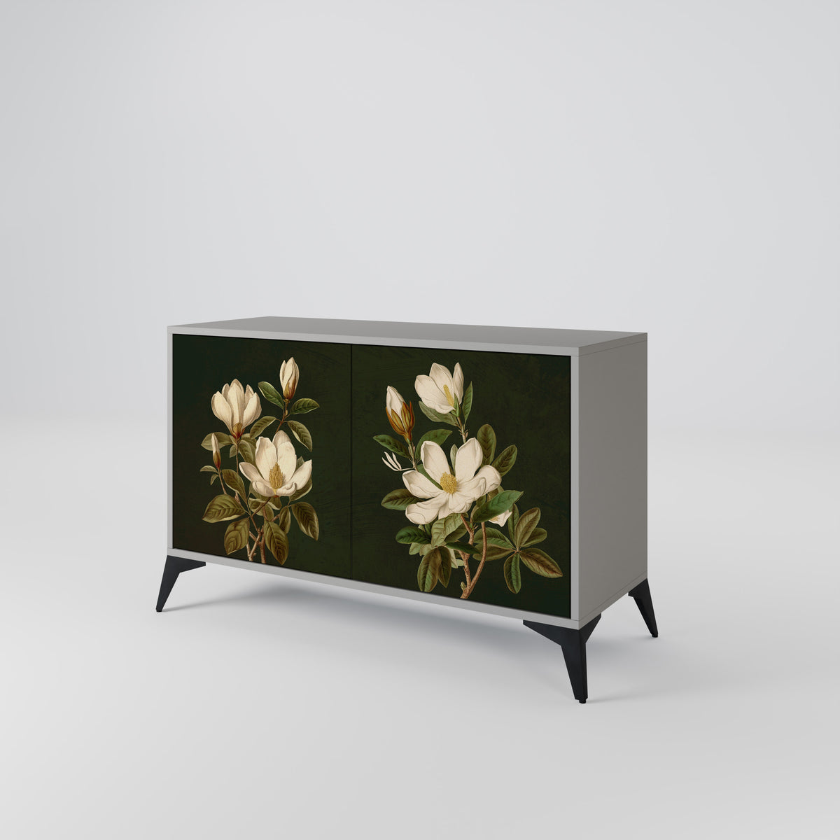 FLORAL NOIR Skänk med två dörrar