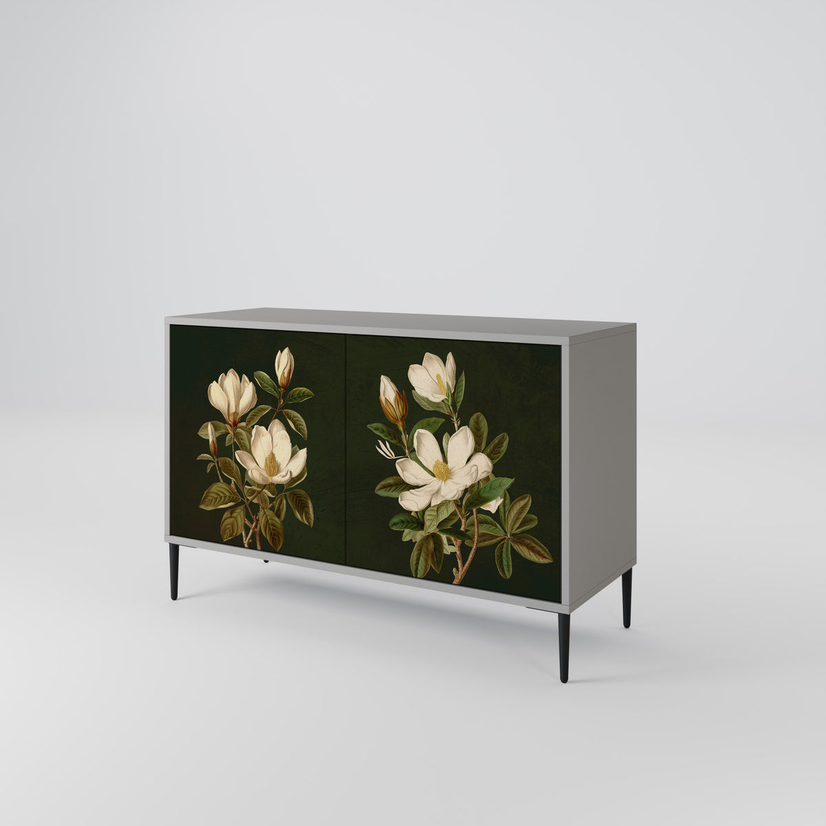 FLORAL NOIR Skänk med två dörrar