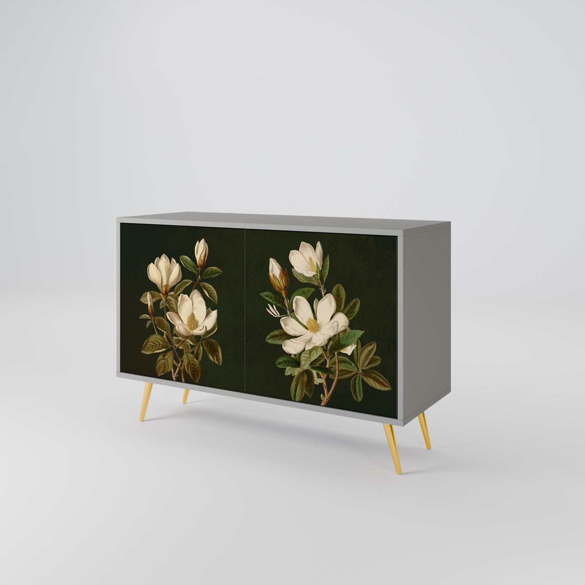 FLORAL NOIR Skänk med två dörrar