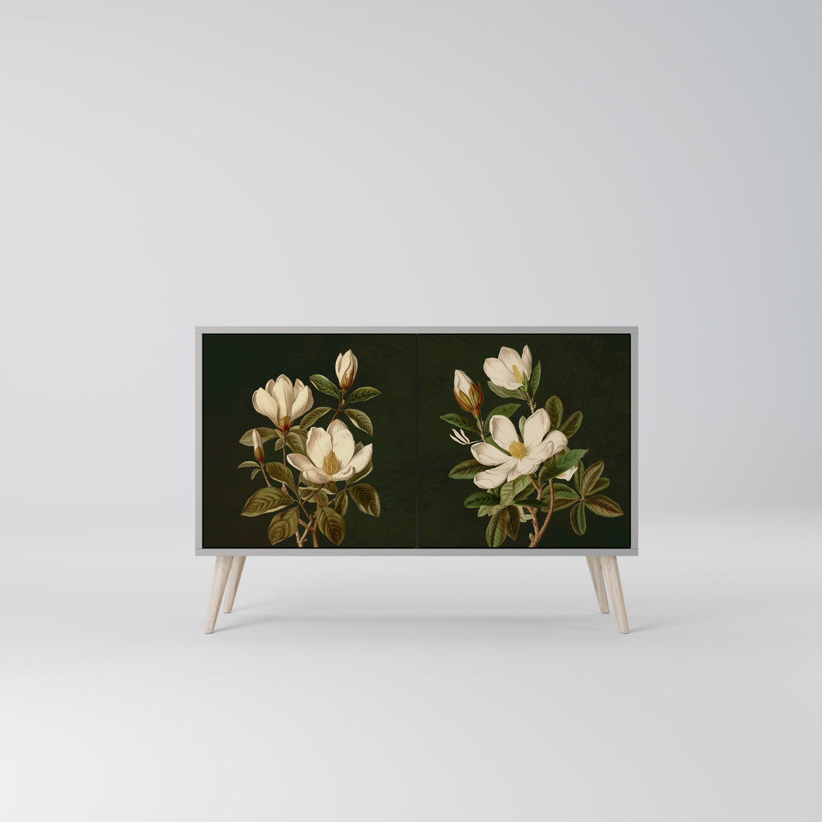 FLORAL NOIR Skänk med två dörrar