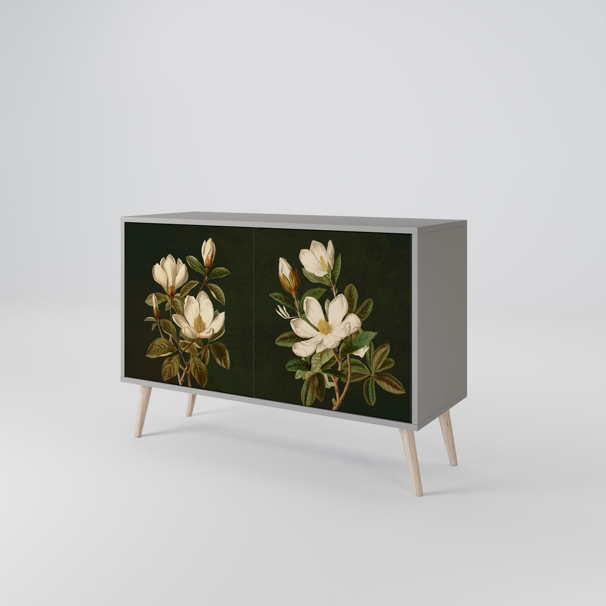 FLORAL NOIR Skänk med två dörrar