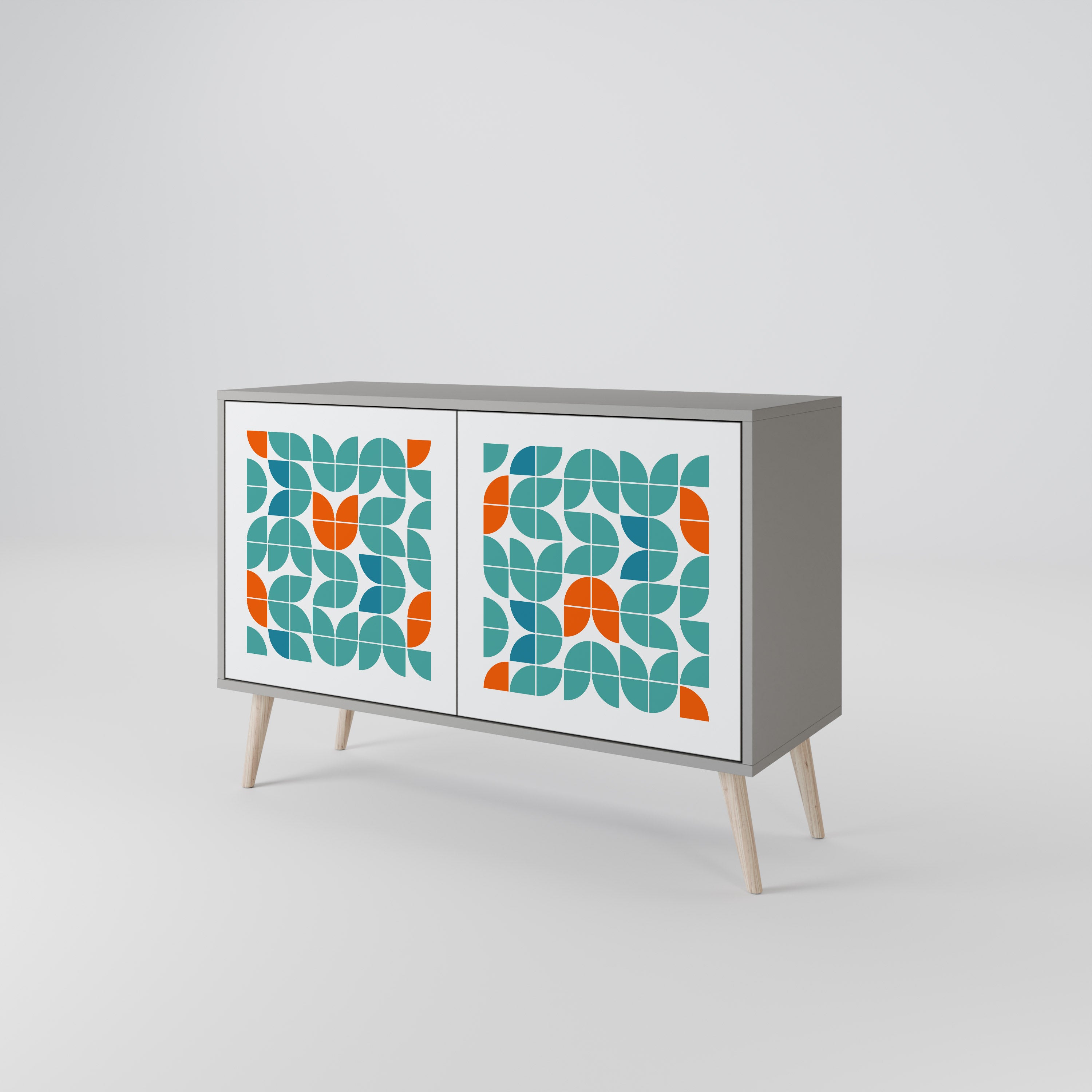 BE THE CHANGE 2-Door Sideboard in Grey Finish