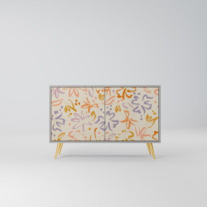 SPRING WHIMSY 2-Door Sideboard in Grey Finish
