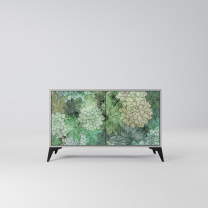 SUCCULENT CLUSTER 2-Door Sideboard in Grey Finish