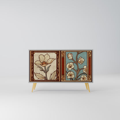 TIMELESS FLORA 2-Door Sideboard in Grey Finish