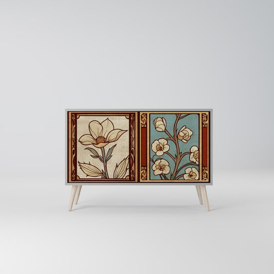 TIMELESS FLORA 2-Door Sideboard in Grey Finish