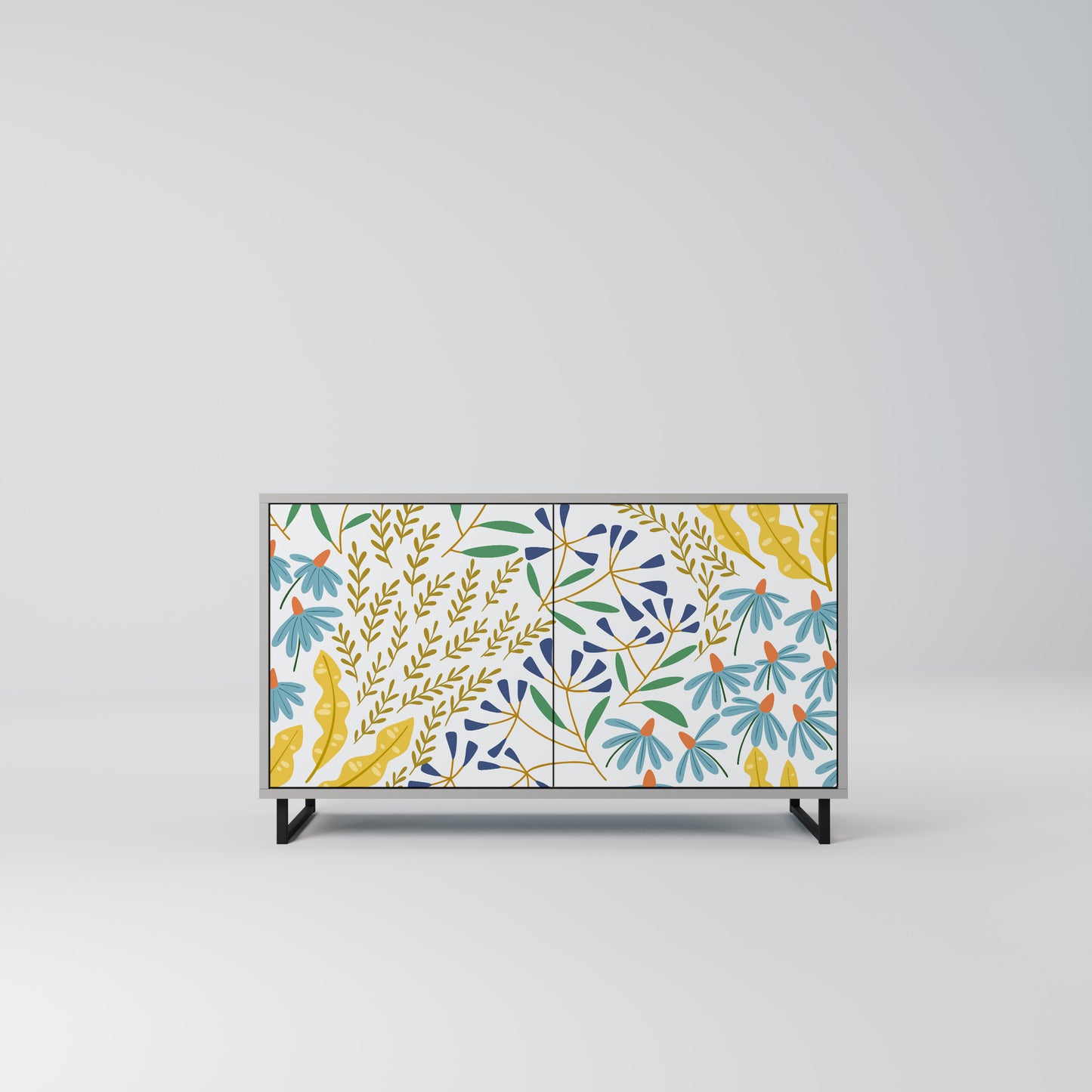 HELLO SPRING 2-Door Sideboard in Grey Finish