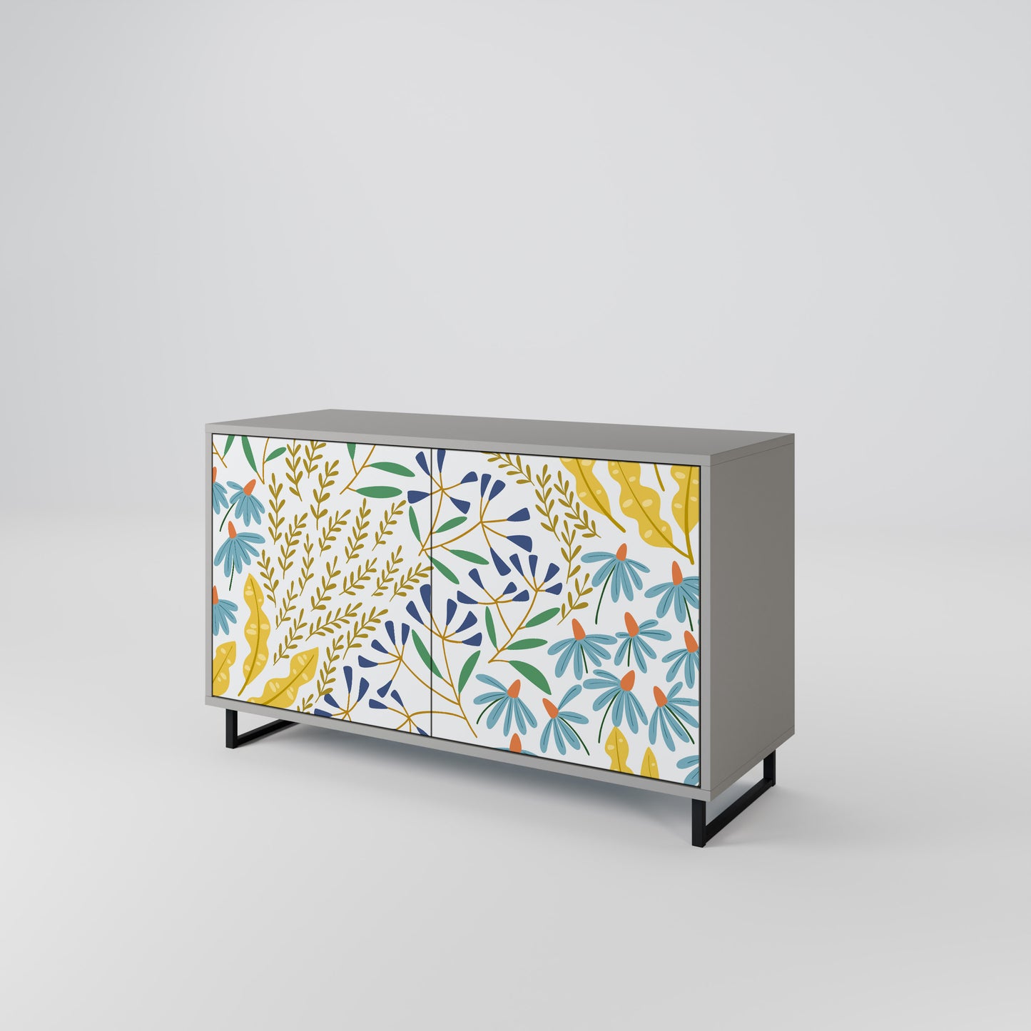 HELLO SPRING 2-Door Sideboard in Grey Finish