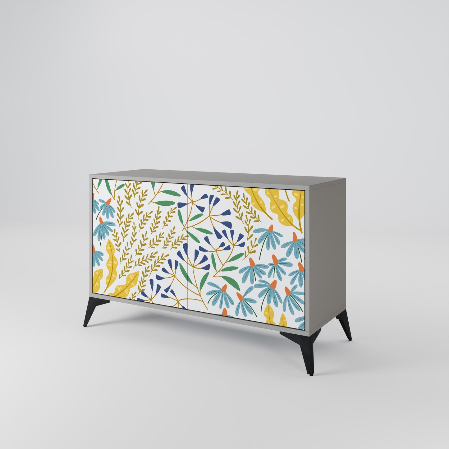 HELLO SPRING 2-Door Sideboard in Grey Finish