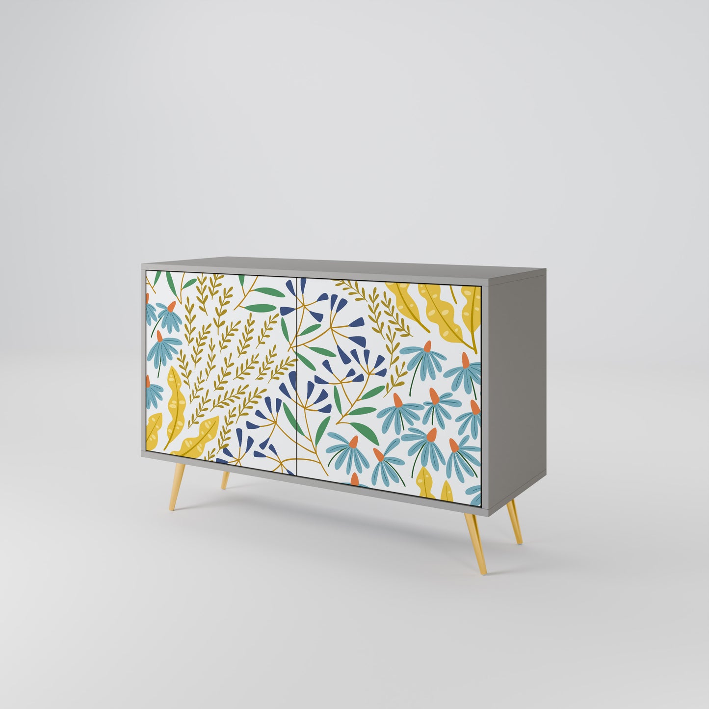 HELLO SPRING 2-Door Sideboard in Grey Finish