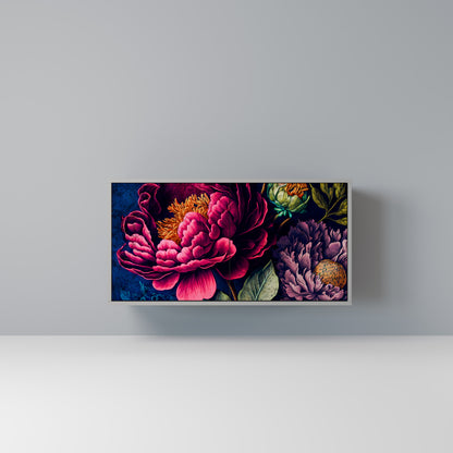 BLOOMING ELEGANCE 2-Door Sideboard in Grey Finish