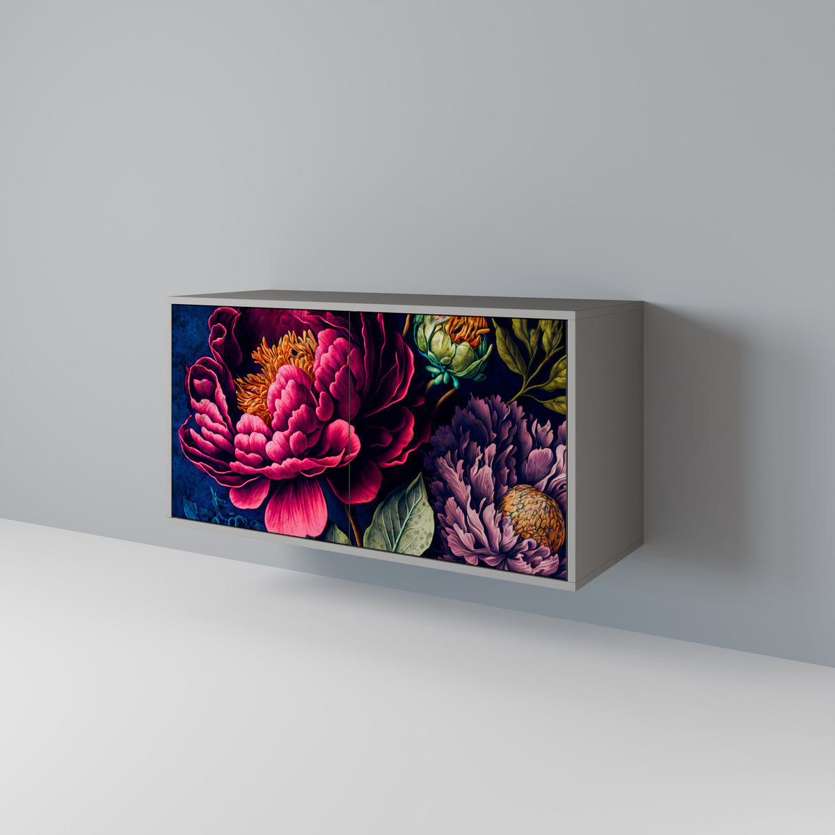 BLOOMING ELEGANCE Skänk med två dörrar