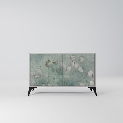 NIGHT LADY 2-Door Sideboard in Grey Finish