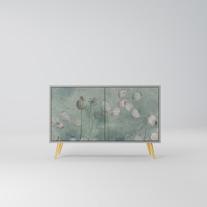 NIGHT LADY 2-Door Sideboard in Grey Finish