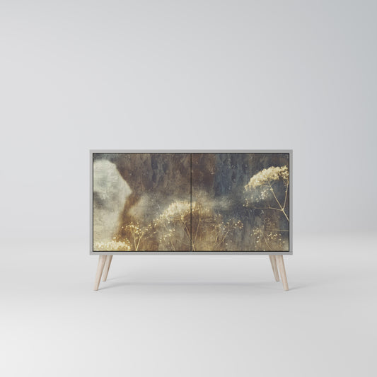GENTLE POWER 2-Door Sideboard in Grey Finish