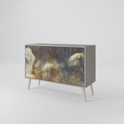 GENTLE POWER 2-Door Sideboard in Grey Finish