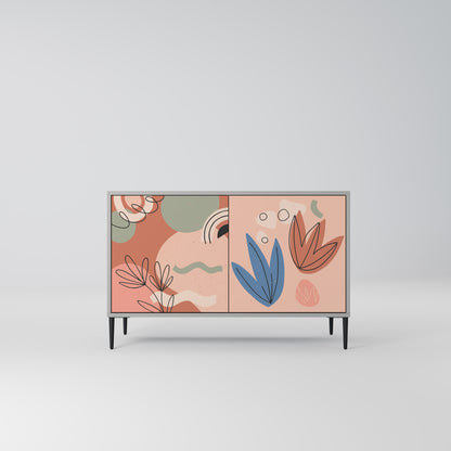 PASTEL DESTINY 2-Door Sideboard in Grey Finish