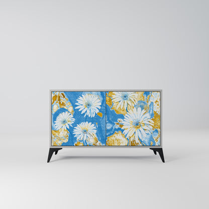 DAISY LUXE 2-Door Sideboard in Grey Finish