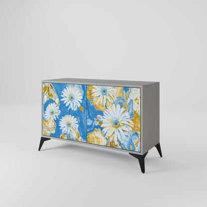 DAISY LUXE 2-Door Sideboard in Grey Finish