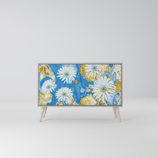 DAISY LUXE 2-Door Sideboard in Grey Finish