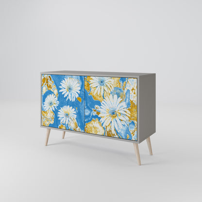 DAISY LUXE 2-Door Sideboard in Grey Finish