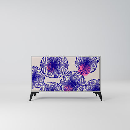 MAGIC NATURE 2-Door Sideboard in Grey Finish