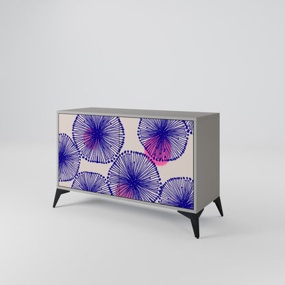MAGIC NATURE 2-Door Sideboard in Grey Finish