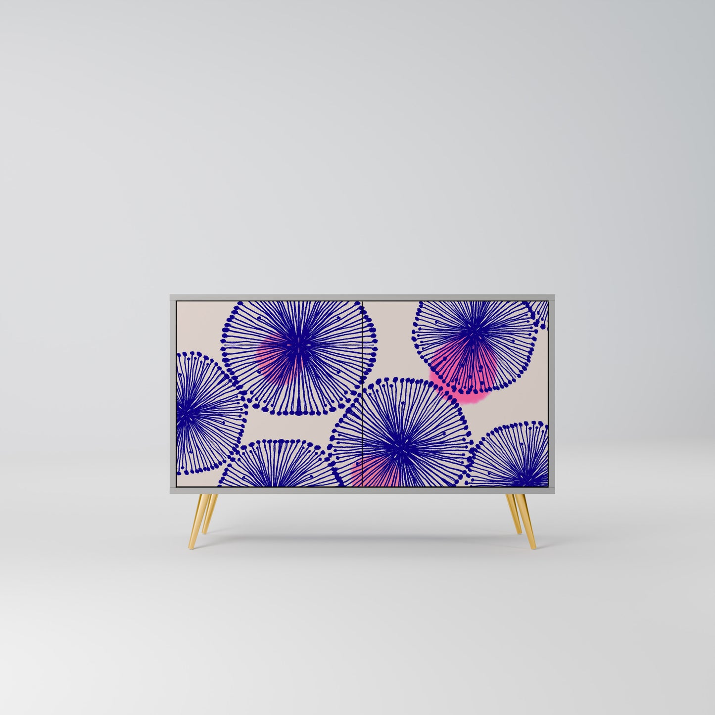 MAGIC NATURE 2-Door Sideboard in Grey Finish