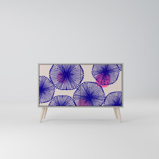 MAGIC NATURE 2-Door Sideboard in Grey Finish
