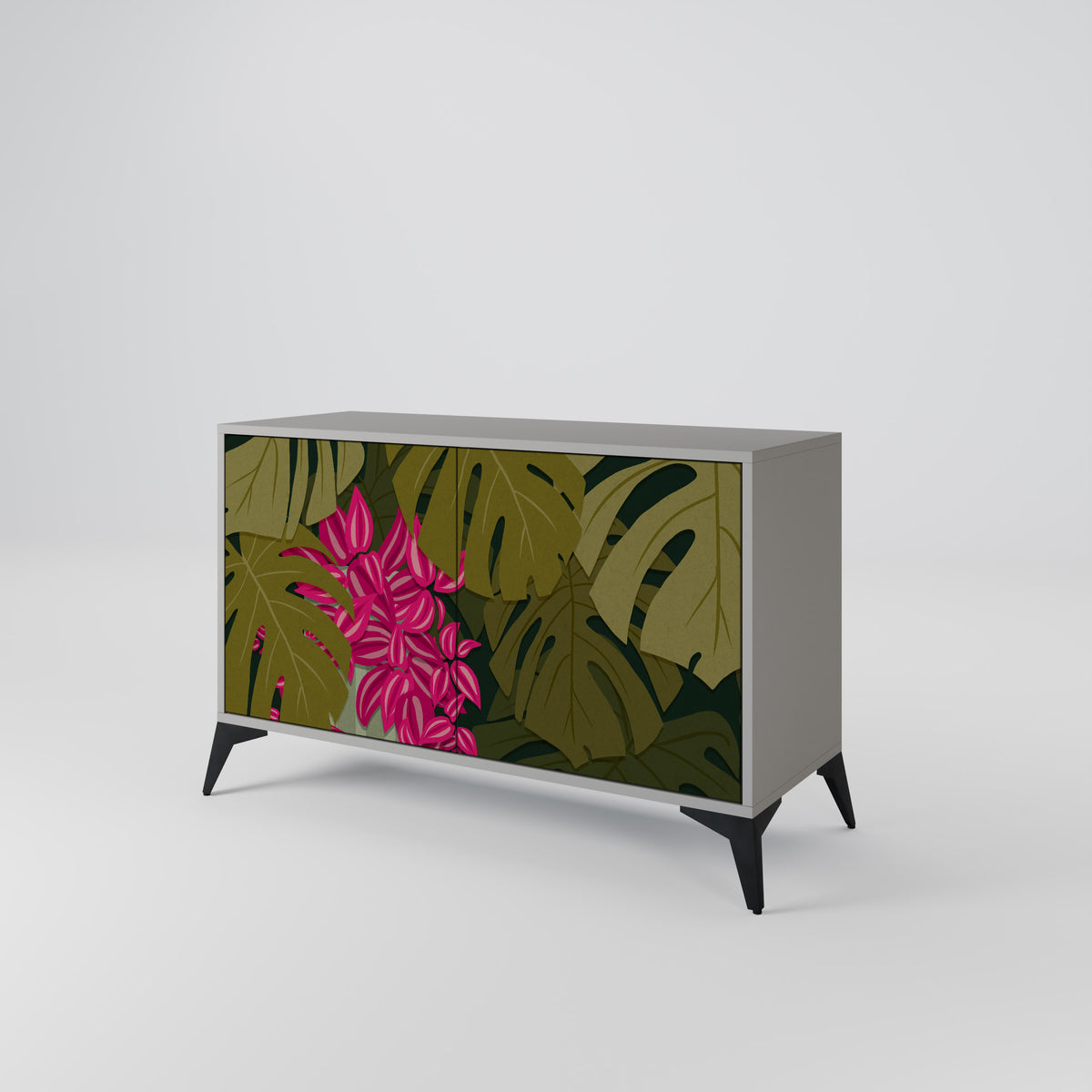 TROPICAL BEAUTY Skänk med två dörrar