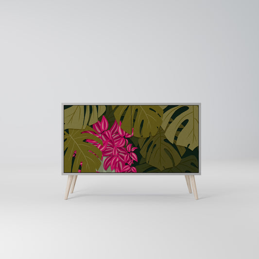 TROPICAL BEAUTY 2-Door Sideboard in Grey Finish