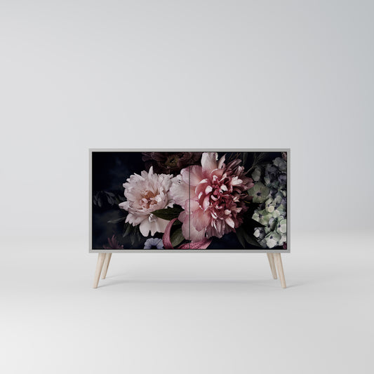 PURE BLOSSOM 2-Door Sideboard in Grey Finish