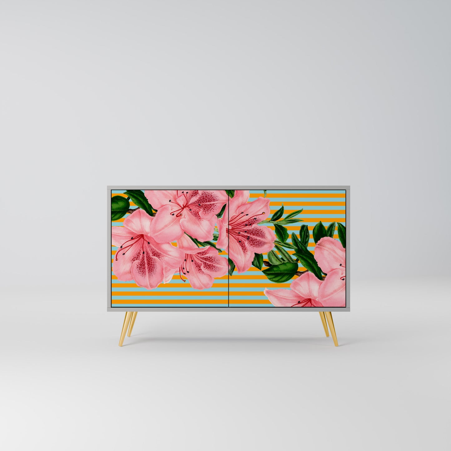 FRAGILE BEAUTY 2-Door Sideboard in Grey Finish
