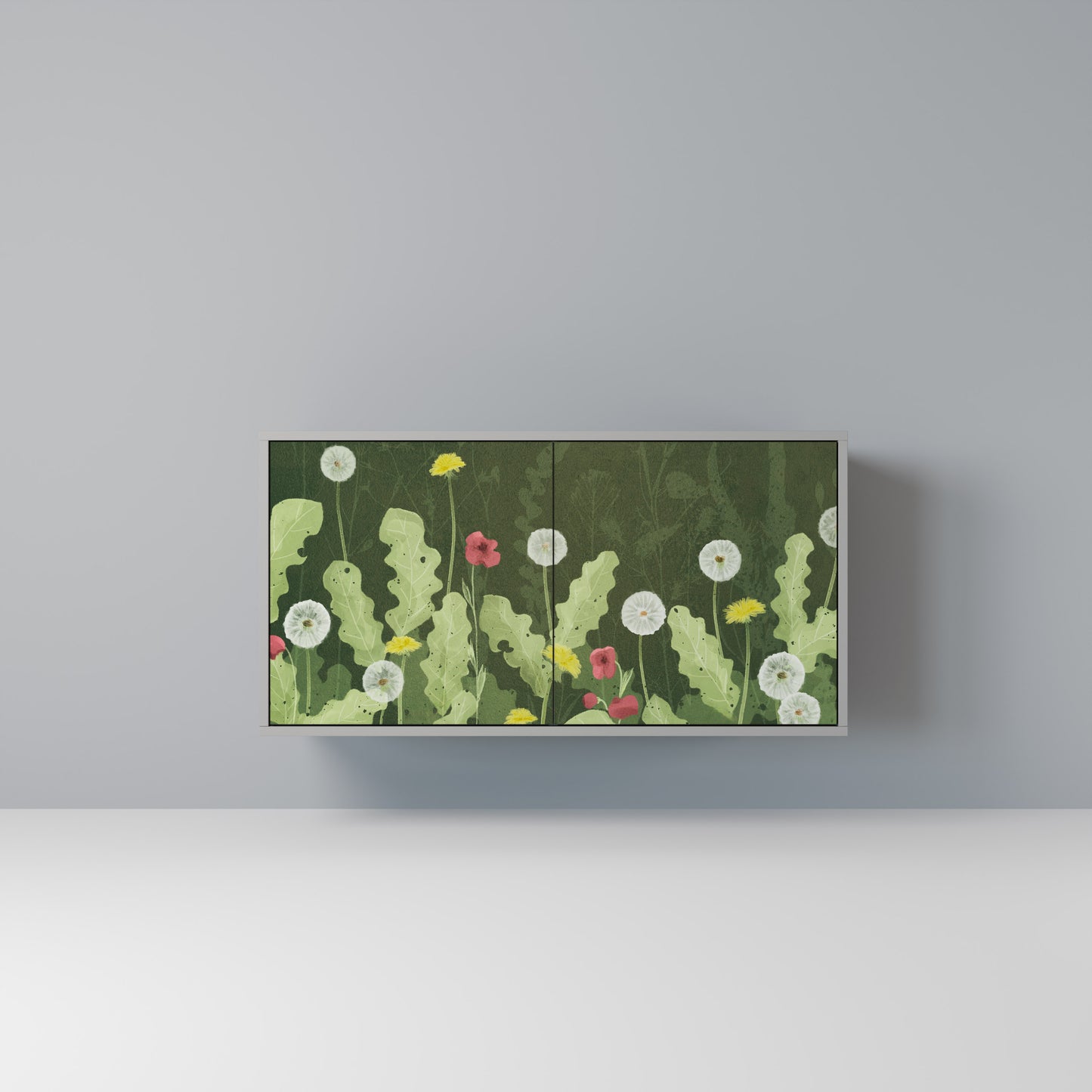 DANDELION AMUSE 2-Door Sideboard in Grey Finish